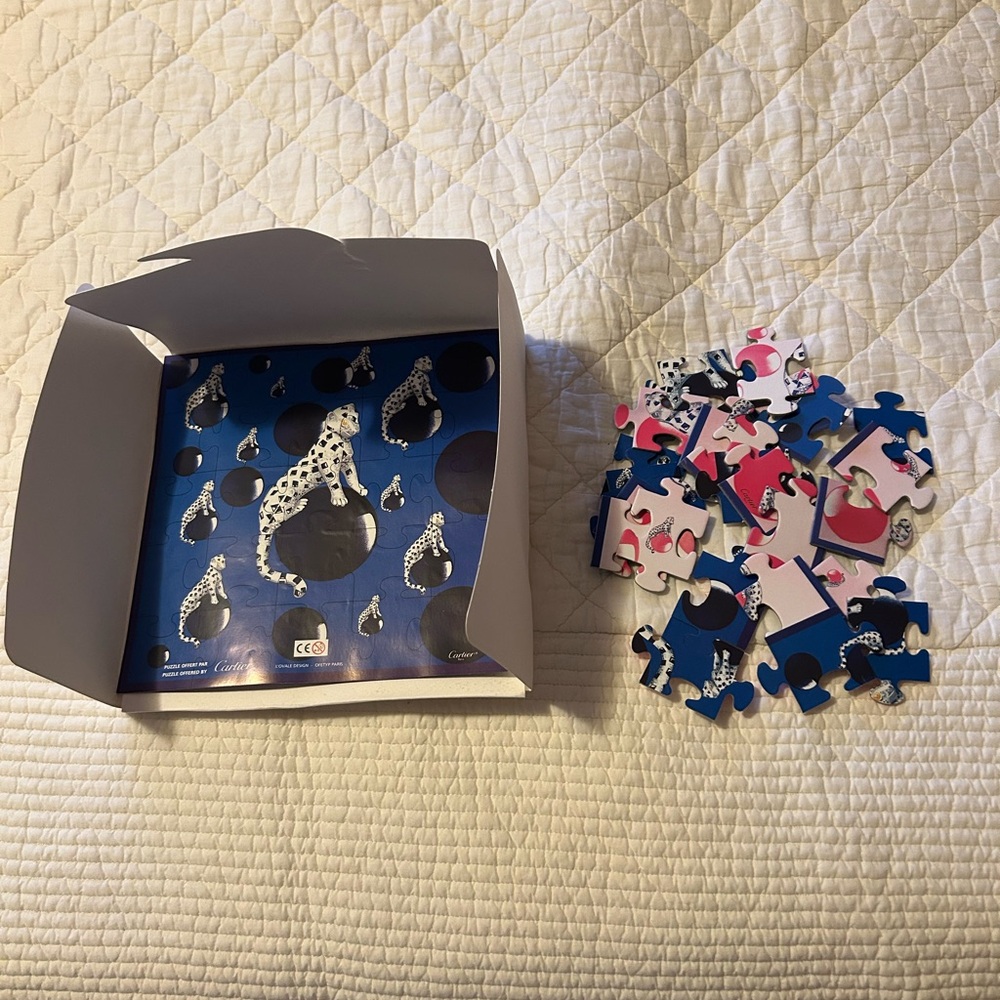 Cartier Paris Promo Puzzle 2 Sided 25 Pieces Never Been Used